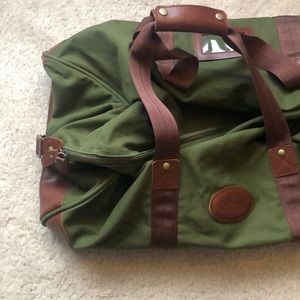 HIGH SIERRA canvas and leather duffel bag